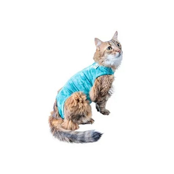 Roupa Pós-Cirúrgica Pet Med Azul Número 02