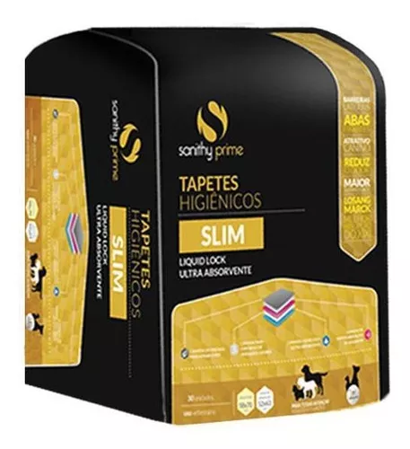 Tapete Higiênico Sanithy Slim 70x60cm C/30 Unidades
