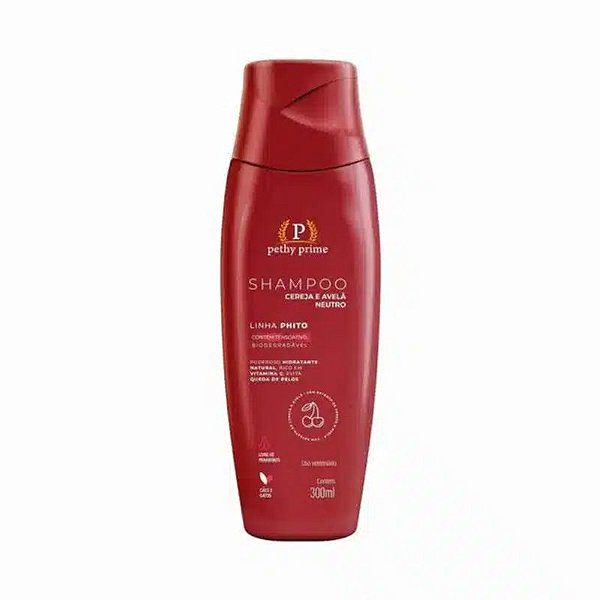 Shampoo Pethy Group Neutro com Cereja e Avelã para Cães e Gatos 300ml