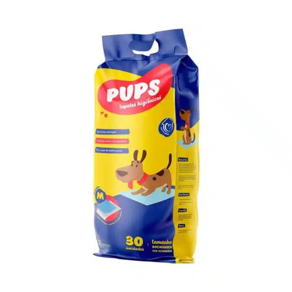 Tapete Higiênico Pups Pethy Group para Praticidade de Cães - 30 Unidades