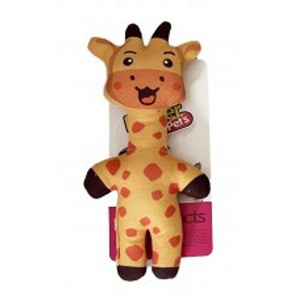 Brinquedo de Pelúcia Girafa PowerPets para Cães e Gatos 1 unidade