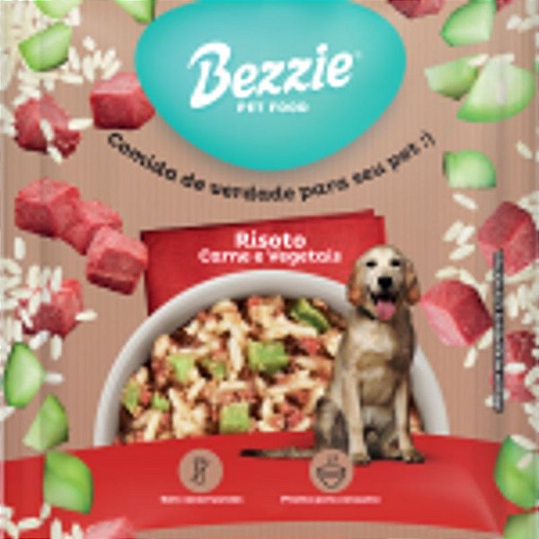 Risoto Beezie Sabor Carne e Vegetais para Cães 250 g