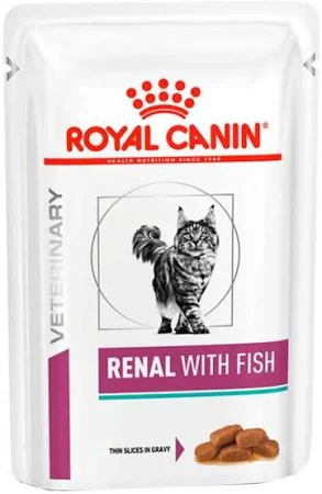 Ração Úmida Royal Canin Renal para Gatos Adultos Sabor Peixe 85g