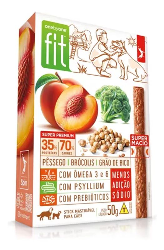 Petisco Saudável Spin Pet para Cães com Pêssego e Brócolis 50g