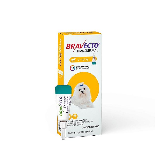 Antipulgas Bravecto Transdermal MSD 112,5mg para Proteção Prolongada