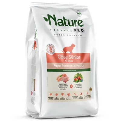 Ração Alinutri Nature Fórmula Pro Sênior +7 para Cães de Raças Pequenas e Médias 1Kg