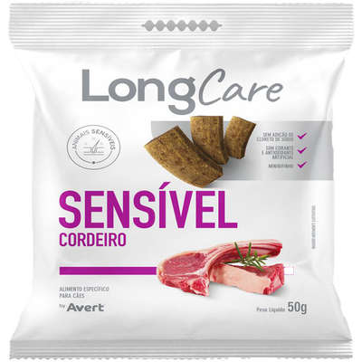 Petisco Funcional Avert LongCare Sensível Cordeiro para Cães 50g