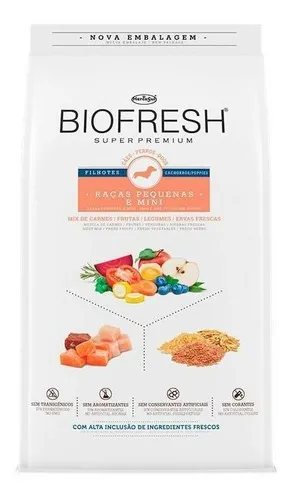 Ração Seca Biofresh Super Premium para Cães Filhotes de Raças Pequenas e Mini 1kg
