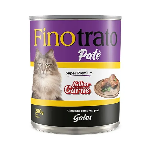 Patê Super Premium Finotrato Sabor Carne para Gatos 280g