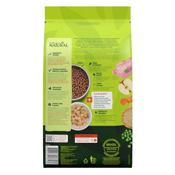 Ração Seca Guabi Natural para Cães Filhotes de Médio Porte Sabor Frango e Arroz 1kg
