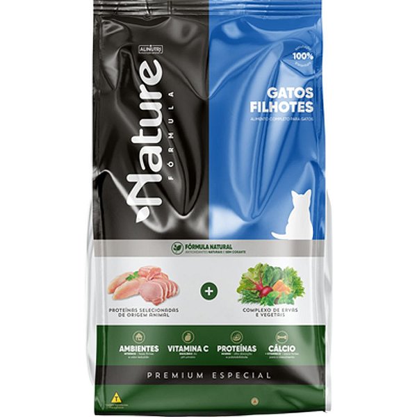 Ração Seca Alinutri Nature Fórmula Para Gatos Filhotes 1kg