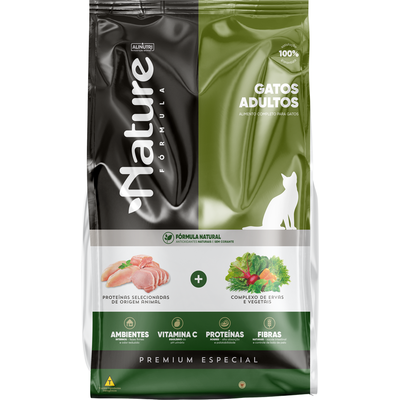 Ração Seca Alinutri Nature Fórmula Para Gatos Adultos 1kg