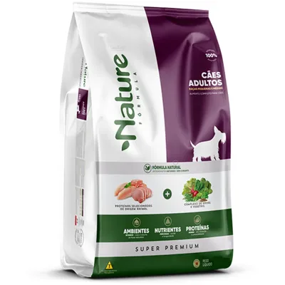 Ração Alinutri Nature Fórmula Super Premium Cães Adultos Raças Pequenas e Médias 1Kg