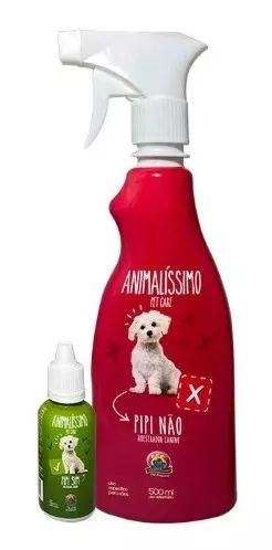 Casadinho Animalíssimo Pipi Sim 30ml E Pipi Não 500ml Para Cães E Gatos