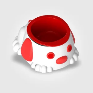 Comedouro Simples Pata Forte N°2 Vermelho