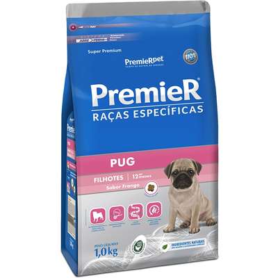 Ração Premier Pet Raças Especificas Pug Filhote 1kg