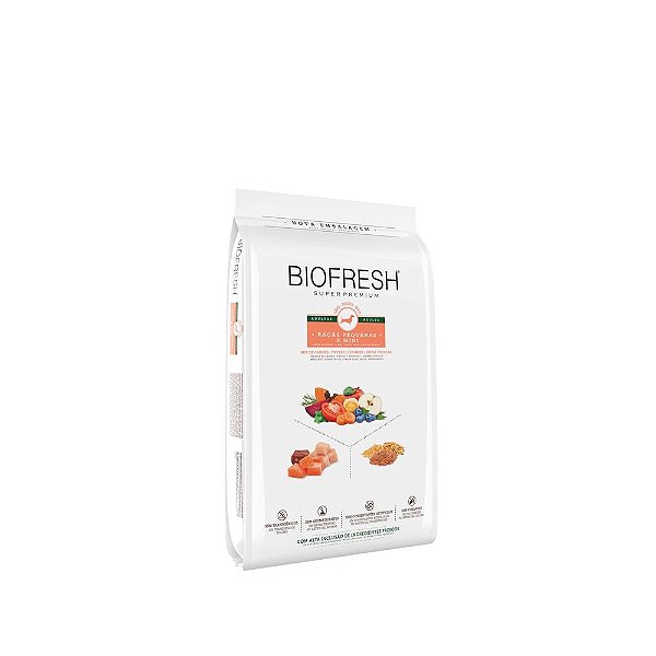 Ração Biofresh Para Cães Adultos Raças Médias e Pequenas com Lombo e Abóbora Fardo 1kg