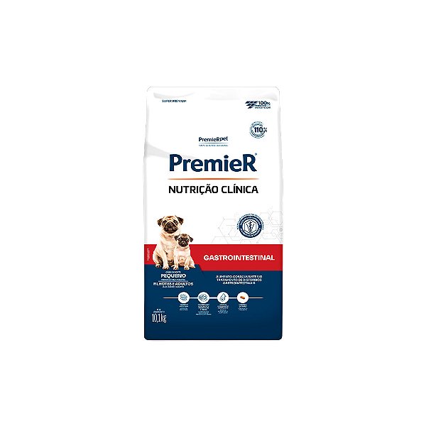 Ração Premier Nutrição Clínica Gastrointestinal para Cães de Pequeno Porte 10,1kg