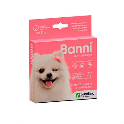 Antipulgas Ourofino Banni 3 Para Cães Até 5 Kg