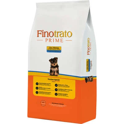 Ração Seca Finotrato Prime Premium Especial Para Cães Filhotes Raças Pequenas E Médias 1kg
