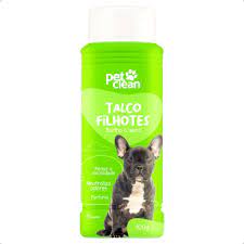 Banho A Seco Perfuma Talco Filhotes 100g Pet Clean