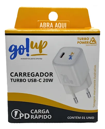 Carregador Turbo USB-C 20W - Go Up