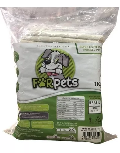 Petisco Osso Palito Natural Forpets 6/5 1kg