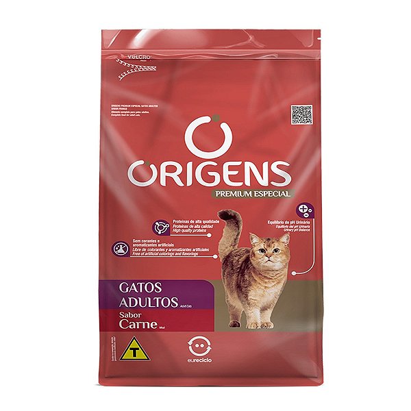 Ração Origens Carne Gatos Adultos 3kg