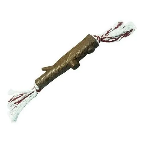 Brinquedo Galho De Borracha Com Corda Furacão Pet