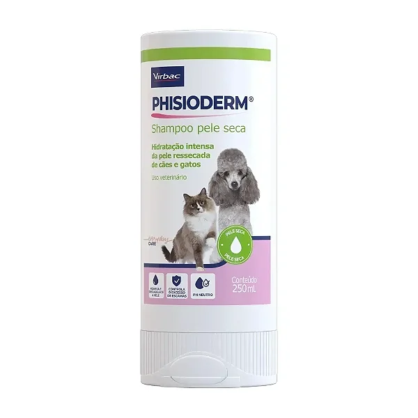 Shampoo Phisioderm para Pele Seca 250ml