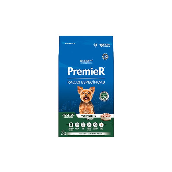 Ração Premier Raças Específicas Yorkshire para Cães Adultos 7,5kg