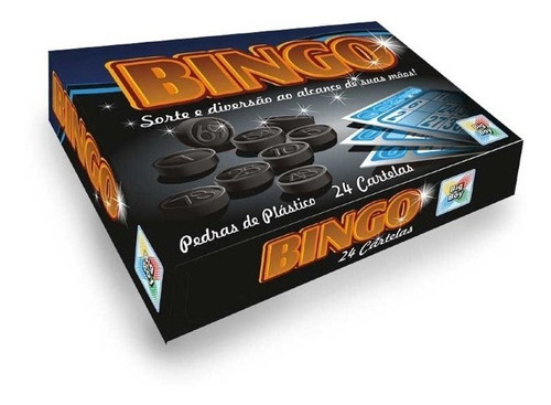Brinquedo Do Jogo Bingo 24 Cartelas 90 Fichas Big Boy Toy