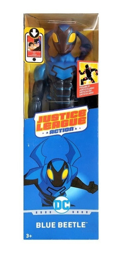 Boneco Besouro Azul 30 Cm Mattel Blue Beetle Liga Da Justiça