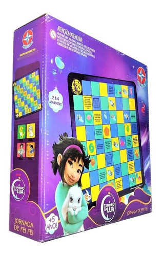 Jogo Tabuleiro Caminho Da Lua Jornada Fei Fei Brinquedo