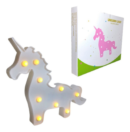 Abajur Luminária Led Unicórnio Enfeite Decoração Presente