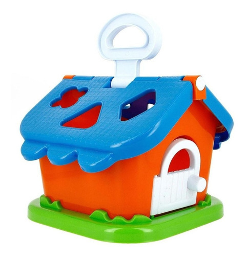 Minha Casinha Educativa Infantil Didática Encaixe Formas