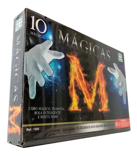 Caixa Mágicas Kit 10 Truques M Cubo Bola Brinquedo Presente
