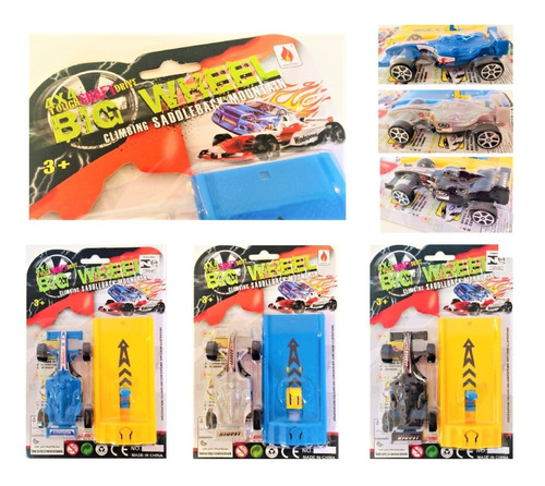 Carrinho Brinquedo Carro C/ Lançador Presente Kit 2 Pç Cores