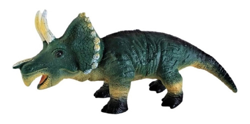 Boneco Dinossauro Triceratops Brinquedo Cenário Presente