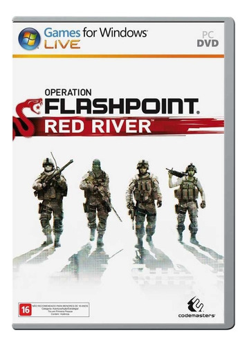 Jogo Operation Flashpoint Red River Pc Game Computador Dvd
