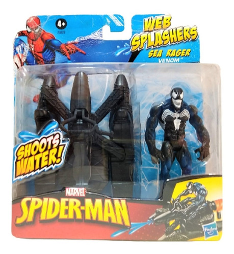 Boneco Venom Marvel Web Splasher Spider Man C/ Lança Água