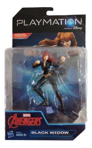 Viúva Negra Playmation Boneco Vingadores Marvel Black Widow
