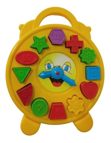 Divplast Relógio Didático Brinquedo Educativo Cor Amarelo