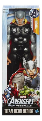 Boneco Thor Titan Hero Avengers Marvel Clássico Martelo 30cm