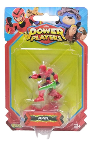 Boneco Axel Power Player C/ Espada Miniatura Brinquedo Herói