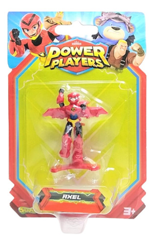 Mini Figura Axel Power Player Brinquedo Coleção Boneco Herói