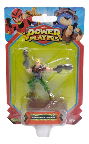 Soldado Militar Sargento Comando Boneco Mini Power Players