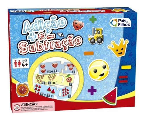 Jogo Educativo Brinquedo Pedagógico Matemática Adição Número