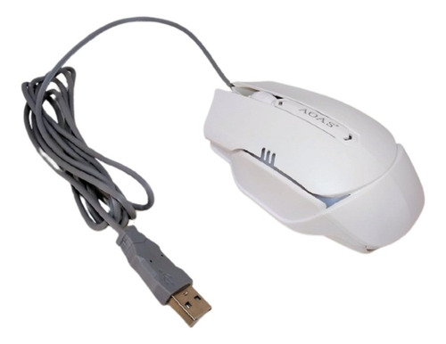 Mouse Gamer C/ Fio Usb Luz Led Rgb 3 Botões P/ Computador