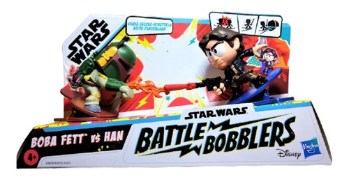 Boneco Boba Fett Han Solo Battle Bobbler Star Wars Brinquedo